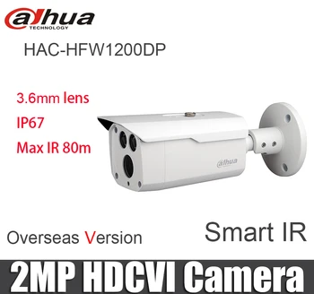 Dahua HAC-HFW1200DP CVI kamera 2MP, HDCVI IS Bullet Kamera IP67 IS garums 80m hac-hfw1200d cctv kamera ar logo analoge kamera