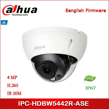 Dahua IP kameras IPC-HDBW5442R-ASE 4MP WDR IS Dome AI Tīkla Kamera atbalsta ePOE Drošības kameru