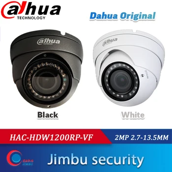 DAHUA Sākotnējo drošības kameru melns apvalks DH-HAC-HDW1200R-VF-S3-G 2mp 1080P HDCVI TĀLUMMAIŅAS VIDEONOVĒROŠANAS Kupola Kamera IR30M 2.7-13.5 MM