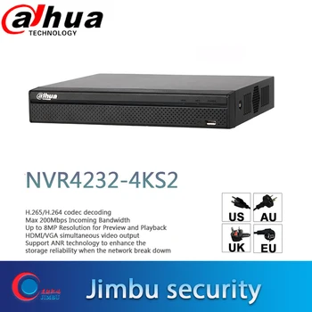 Dahua VRR 4K Video Ieraksti 32CH NVR4232-4KS2 H. 265/H. 264 līdz 8MP Izšķirtspēja Preview & Atskaņošanas Tautas Skaitīšanas IP Kameras