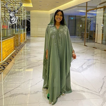 Dashiki Zīda Kleita Frēzēšana Abaya Dubaija Maxi Āfrikas Dizainu, Vintage Drēbes, Kleitas musulmaņu komplekti Zaudēt Dāma Puse kleita, hijab