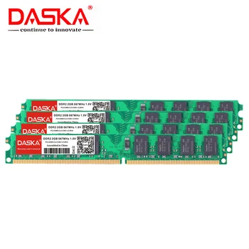 DASKA 4G 4GB(2GBX2pcs) DDR2 pc2 6400 800Mhz Desktop PC, pc2-6400 ddr2 667 MHZ (intel, amd) Augstas Saderīgu