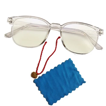 Datoru brilles rāmis anti-zilā starojuma man PC brilles rāmis mobilo spēli Retro caurspīdīga Sieviešu brilles rāmis