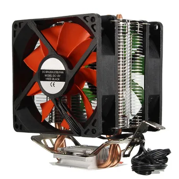 Datoru Dzesēšanas Ventilators Hidrauliskās Dual Heatpipe CPU Ventilatori Dzesēšanas Heatsink Intel LGA775/1156/1155 AMD par AM4 Ryzen par Pentium