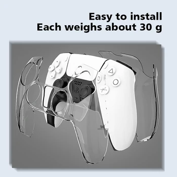 DATU VARDE Crystal Caurspīdīga Grūti Aizsardzības Apvalks Vāks PS5 Kontrolieris Aizsardzības Gadījumā Playstation5 Gamepad Accessorie