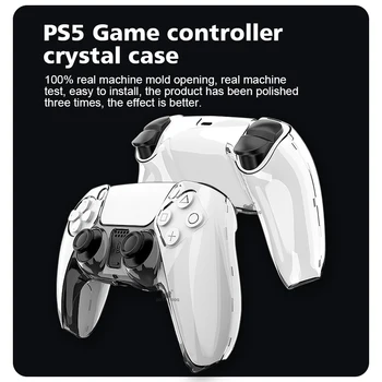 DATU VARDE Crystal Caurspīdīga Grūti Aizsardzības Apvalks Vāks PS5 Kontrolieris Aizsardzības Gadījumā Playstation5 Gamepad Accessorie