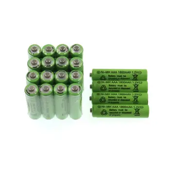 DAUDZ JAUNU AAA 1800mAh 1.2 V Quanlity Uzlādējams Akumulators NI-MH 1,2 V Uzlādējams 2A Akumulatora Baterias Bateria