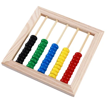 Daudzfunkciju Abacus Mācību Stāvēt Koka Montessori Rotaļlietas Skaitīšanas Izziņas Valdes Sākumā Izglītības Matemātikas Rotaļlieta Bērniem, Dāvanu