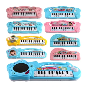 Daudzfunkciju Mūzikas Gaismas Elektroniskās Klavieres Simulācijas Karikatūra Instrumentu Agrīnās Izglītības Rotaļlietas Bērniem Bērniem Bērnu