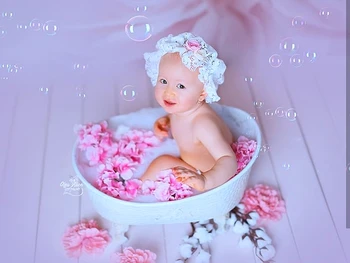 Daudzfunkciju var aizpildīt ar ūdeni dzelzs duša, vanna jaundzimušo Fotogrāfiju Aksesuārus fotografēšanas bērnu vanna kokvilnas jauki prop