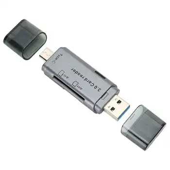 Daudzfunkcionāla Atmiņas Karšu Lasītājs USB 2 In 1 Tips-C Atmiņas Karšu Lasītājs datori Planšetdatori Daudzfunkcionālie USB3.0 Saskarne