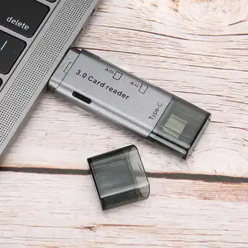 Daudzfunkcionāla Atmiņas Karšu Lasītājs USB 2 In 1 Tips-C Atmiņas Karšu Lasītājs datori Planšetdatori Daudzfunkcionālie USB3.0 Saskarne