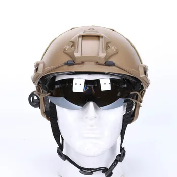 Daudzfunkcionāla Universāla Taktiskā Militārā Aizsargbrilles Armijas Saulesbrilles Šaušanas Brilles Āra Pārgājienu Brilles, Aizsargķiveres Piederumi