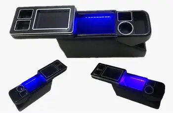 Daudzfunkcionāls auto konsoles kaste,stūre uzglabāšanas kaste ar USB,ar Atmosfēru, gaismas Honda stepwgn 2001-2019