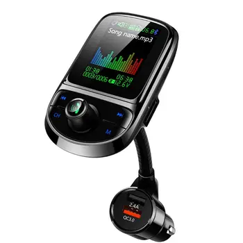 Daudzfunkcionāls Auto MP3 Atskaņotājs FM Raidītājs Automašīnas Bluetooth Adapteris, kas Atbalsta TF Karti, AUX brīvroku Automašīnas Lādētājs