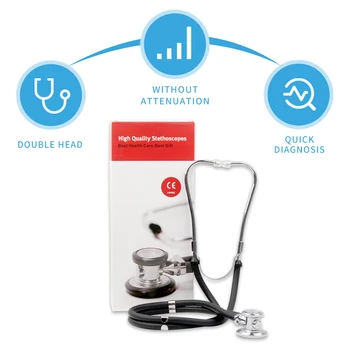Daudzfunkcionāls Medicīnas Stethoscope Portatīvo Regulējami Ausu HookMedical Stethoscope Dual Devās Daudzfunkcionāls Stethoscope