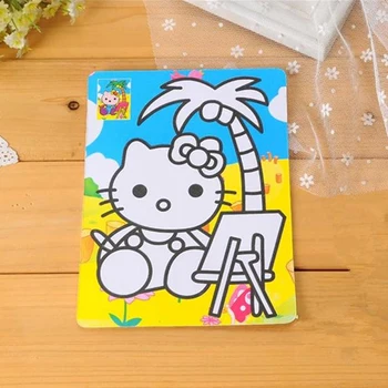 Daudzkrāsains karikatūra smilšu glezniecību, Dzīvnieku figūras zīmējums rotaļlietas pirmsskolas mācību materiāli balvas rotaļlietas Rotaļlietas bērniem