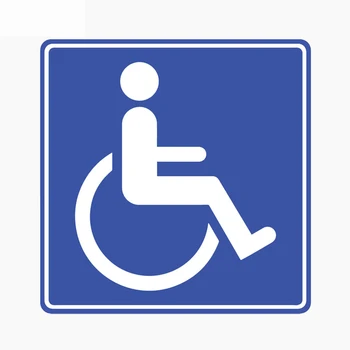 Dawasaru Zīme Invaliditātes Brīdinājuma Auto Uzlīme Ūdensizturīgs Decal Klēpjdatoru Čemodāns, Kravas automašīnu, Motociklu, Auto Piederumi, PVC,11cm*11cm