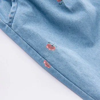 DBJ16830 dave bella pavasarī baby meitenes modes ziedu drukāt kabatas bikses bērniem, pilna garuma bikses bērniem zīdaiņu toddler bikses