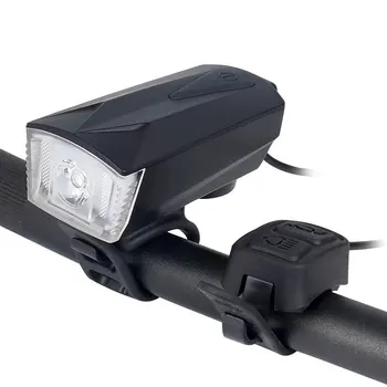 Deemount Velosipēdu Lukturu + Ragu 1800mAH 130DB 6 Gaismas Režīmi USB Maksas Velosipēds Priekšā, LED Lampas, Laternas Audio Brīdinājuma Sirēnas Signāls