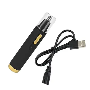 Deguna matiņu Trimmeris USB Uzlādējams Elektriskais Skūšanās Apgriešana Uzacis Ausu Trimmeris Bārdas Kopšanas Līdzeklis Matu Drošu T5P2