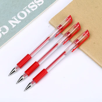 Deli gēla pildspalva 0.5 bullet pildspalva melnā, sarkanā, zilā ūdens bāzes pildspalvu oglekļa pildspalvu, paraksts ar pildspalvu, mācību biroja piederumi pildspalvas