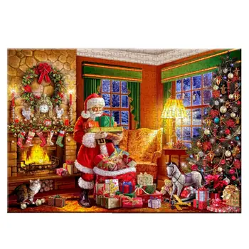 Deluxe-Santa Express Piegādi Ziemassvētku Puzzle 1000 Gabali Augstas Grūtības Puzzle 1000 Gabalu Puzzle Mājas Sienas Gleznojums Puzles