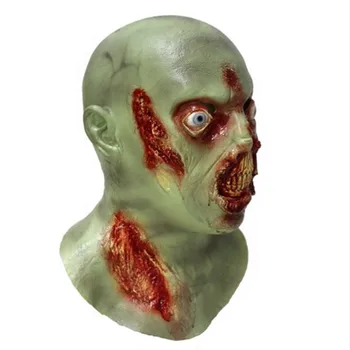 Deluxe Vīriešu Walking Dead Biter Walker Biedējošu Zombiju Puse Lateksa Halloween Masku