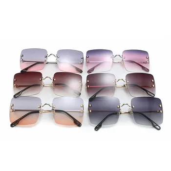 DENISA bez apmales Sqaure Saulesbrilles Sieviešu Saulesbrilles Zīmola Dizainere 2020 