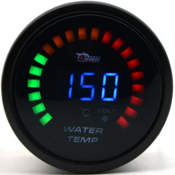 DepoTuning Auto Digital Blue Led Ūdens Temperatūra 20-150℃ Rādītājs Ar Ūdens Temp Kopīga Cauruļu Sensors Adapteris 1/8NPT