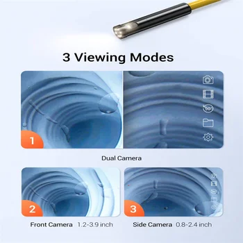 DEPSTECH Bezvadu WiFi 1080P Endoskopu Kamera IP67 Waterproof Dual Camera Zemūdens Caurules Drenāžas Kanalizācijas Cauruļvadu Pārbaudes Kameras