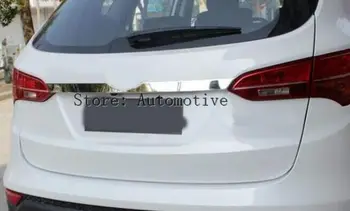 Derīgs Hyundai Santa Fe 2013-16 2017 Chrome Aizmugures Bagāžnieka Vāks Vāciņš Tailgate Apdares Lūka Atpakaļ Boot Durvis Grab Rokturis Molding Rotāt