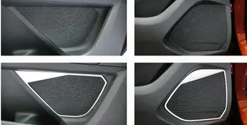 Derīgs Peugeot 5008 3008 GT 2017 Piederumi Nerūsējošā Tērauda Automašīnu Durvju Skaļrunis Dekoratīvu Gredzenu Segtu Auto Stils Interjerā Chrome