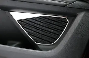 Derīgs Peugeot 5008 3008 GT 2017 Piederumi Nerūsējošā Tērauda Automašīnu Durvju Skaļrunis Dekoratīvu Gredzenu Segtu Auto Stils Interjerā Chrome