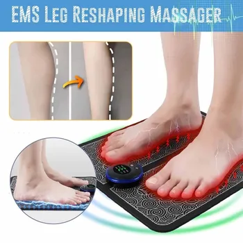 Desmitiem Fisioterapia Foot Massager Mat Massageador Pes Muskuļu Elektriskā Veselības Aprūpes Atpūta Terapia Fisica Masāža Salud #T2G