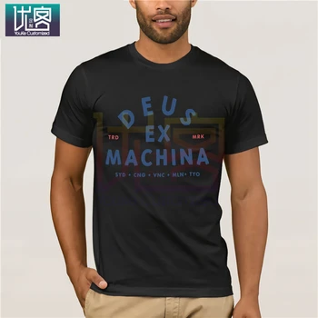 Deus Ex Machina Whirled T-Krekls - Balts Kokvilnas Tee Kreklu Klāt O Kakla Kokvilnas T-Veida Topi Gadījuma Tees Ir Kokvilnas Drēbes, T Krekls