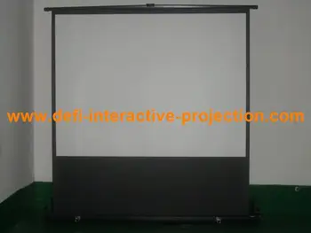 DfLabs 80 collu 16:9 Portatīvie Grīdas Līdz Ekrāna rokasgrāmata Projektors, projekcijas ekrānu matt white ideāli piemērots prezentāciju