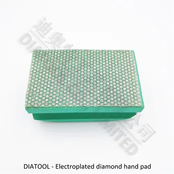 DIATOOL Dotted electroplated dimanta puses, pulēšanas spilventiņu 90X55MM Cieto Putu nodrošināti Puses pad