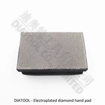 DIATOOL Dotted electroplated dimanta puses, pulēšanas spilventiņu 90X55MM Cieto Putu nodrošināti Puses pad