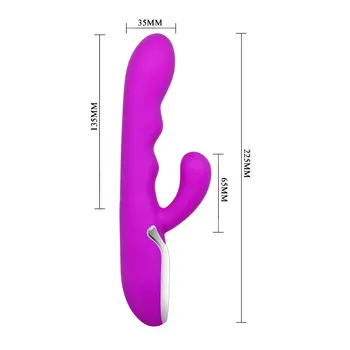 Diezgan Mīlestība Uzlādējams Punktus Dubultā Vibratori Apkures 45 Grādiem Maksts Masāžu 10 Režīmā Klitora Vibrators Seksa Rotaļlietas, lai Sieviete