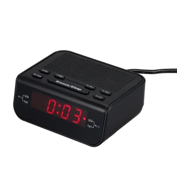 Digitālais Modinātājs ar FM Radio Dual Alarm Svilpe Atlikt Miega Funkciju Sarkanas LED pulkstenis Galda Pulkstenis Modinātājs
