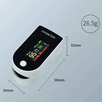 Digitālo Pirkstu Oximeter OLED Pulsa oksimetru Displejs Oximeter Pieaugušo Pirkstu Klipu Impulsa Oximetry Elpošanas Monitoringa