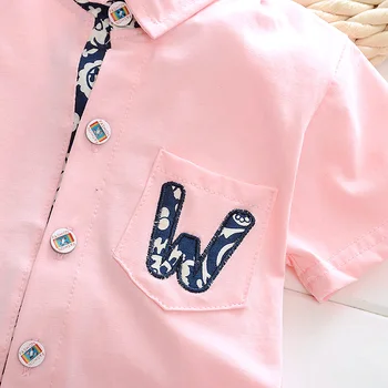 DIIMUU 2gab Modes Baby Boy Apģērbs Oficiālas Personas Vasaras Kostīmi Bērniem Toddler Zēnu Drēbes, Uzvalki Krekls + Džinsa Bikses Apģērbu Komplekti
