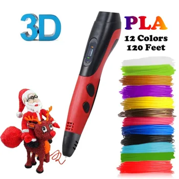 Dikale 3D Drukāšanas Pildspalvu 6. Paaudzes ABS/TAA Pavedienu DIY 3D Zīmējumu Printeri Pildspalvu, Zīmuli Impresora 3D Imprimant Mazulis Pieaugušo Dāvanu