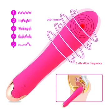 Dildo Klitora Vibrators Seksa Rotaļlietas Sievietēm Vītne Massager G Spot Maksts Vagīnas Stimulators Pieaugušo Rotaļlietas, USB Uzlādējams Ūdensizturīgs