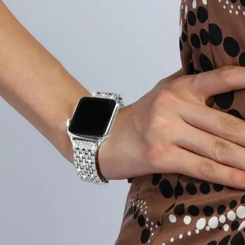 Dimanta Joslām Apple Skatīties, Sērija 5 4 Rhinestone Luksusa Nerūsējošā Tērauda Nomaiņa Aproce Sievietes Par Iwatch 40mm 38mm