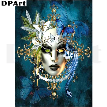 Dimanta Krāsošana Pilnu Kvadrātveida/Kārtas Urbt maska blue butterfly 3D Daimond Izšūšanai, Glezna Krustdūrienā Komplekts Mozaīka Zou456