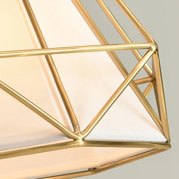 Dimanta Piramīdas neatkarīgu lampas gaismas karājas lampas Mūsdienu Ziemeļvalstu Radošo E27 Vara LED Restorāns Bārs Vienu Vadītājs
