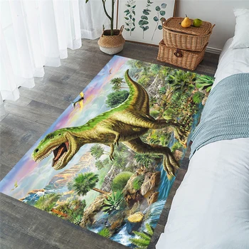 Dinozauru Pinkains pretslīdēšanas Grīdas Paklājs 3D Paklājs, neslīdošs paklājs Ēdamistaba Dzīvojamā Istaba Mīkstās, Bērnu, Guļamistabas Mat Paklājs Mājas Dekoru 020