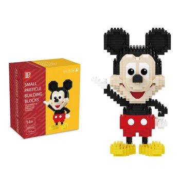 Disney 714pcs+ Mickey Mouse Dimanta Celtniecības Bloki Minnie Donald Duck Dasiy Dumjš Mikro Ķieģeļu Skaitļi Rotaļlietas Ziemassvētku Dāvanu